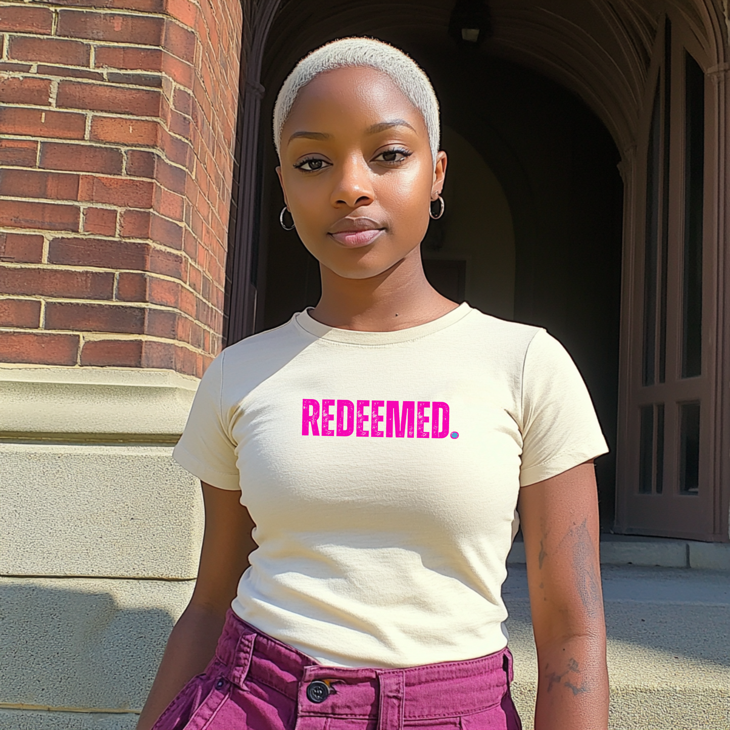 Redeemed period t-shirt